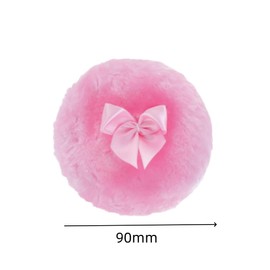 4PCS Large Powder Puff, Pink Soft Velour Face Body Makeup Wet Dry Tool for Women Cosmetic