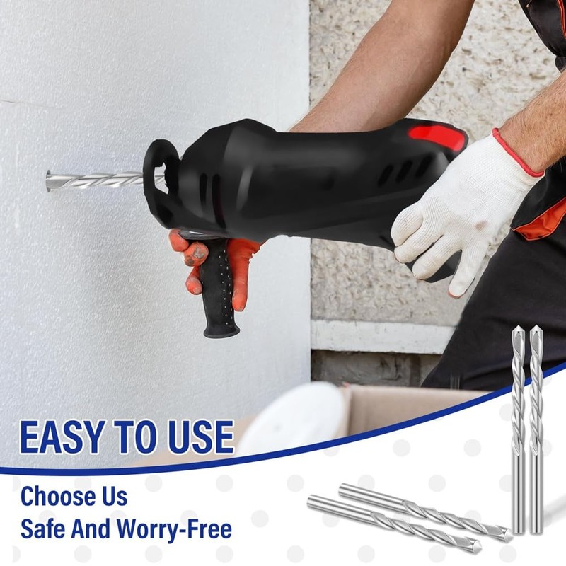 Aswalling 50 Pieces Drywall Drill Bits Pilot Point Cutting Drill