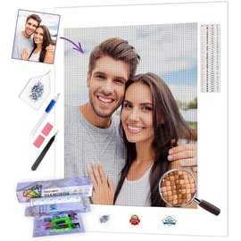 Paquete de 4 pinturas de animales por números para adultos y niños principiantes, sobre lona, pintura al óleo para decoración del hogar, 12 x 16 pulgadas