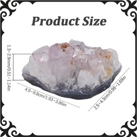 SOFPLATE Amethyst Crystal Cluster Geode Stones Rock Purple Natural Mineral Geodes Gemstones Raw Clusters Collection Specimens Ornament Stone for Jewellery Making Home Decoration DIY Crafts Accessories
