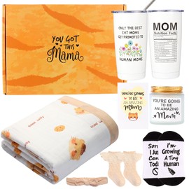New Mom Gifts for Women, Best Postpartum Gifts for New Mom, Gender Reveal Ideas, Pregnancy Gifts for Expecting Mom, Mom to be Gift, Pregnant Mom Gifts, Cat Mom Gifts, New Mom Gift Basket