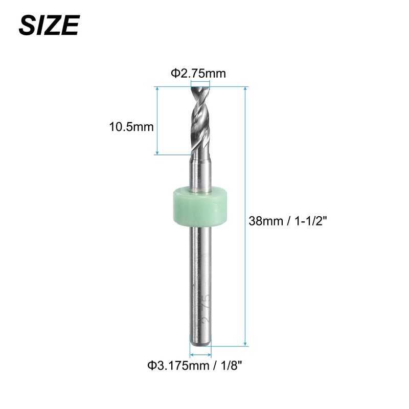 uxcell PCB Drill Bits 2.75mm Tungsten Carbide Rotary Tool Jewelry