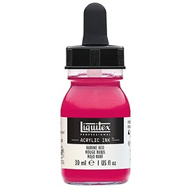 Liquitex Professional Acrylic Ink, 1-oz (30ml) Jar, Rubine Red