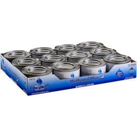 Methanol 7-Ounce Entertainment Cooking Fuel, 12 -Pack Gel Chafing Cans