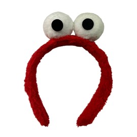 MIMIKRY Cookie Monster Plush Headband with Eyes Costume Accessory Cookie Monster Cookie Monster Colour: Red