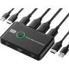 Jancane 4K KVM Switch HDMI 2 Port Box, USB HDMI
