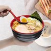 wutfuooo 8 Pack Melamine Noodle Soup Bowls, 32OZ Large Japanese