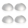 4pcs Crystal Dome Magnifying Glass Paperweight - Compact Reading Aid