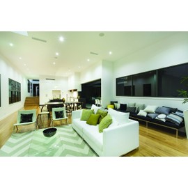 Juno Lighting 17HZ-WH 4-Inch Aluminum Recessed Trim, Haze with White Trim