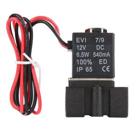 Electric Solenoid Valve 1/8 NPT 2 Way Normally Closed DC12V Plastic 0-0.7MPa Direct Acting Stainless Steel Ball