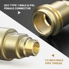 5042 QCC1 Propane Gas Fitting Hose Adapter with 1/4 Inch