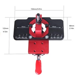 JCFANTS 35mm hinge drilling jig, Drilling Guide Locator Hole, Concealed Hinge Drilling Jig Guide for Cabinet Door Hinges Mounting, Door Hinge Router Template for Easy Bore Hinge Boring