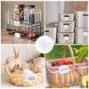 HUSOUE 16PCS Labels for Baskets, Plastic Basket Labels On Writable