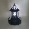 CALIDAKA LED Solar Powered Lighthouse, 360 Degree Rotating Lamp Waterproof