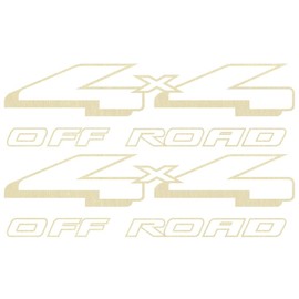 Vinylmark LLC 4x4 Off Road Decals (Gold) - 1997 1998 1999 Compatible with Ford Truck Bed