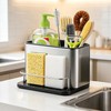 Kitchen Sink Holder,Rustproof Dispenser Kitchen Organizers with Water Drainage Board