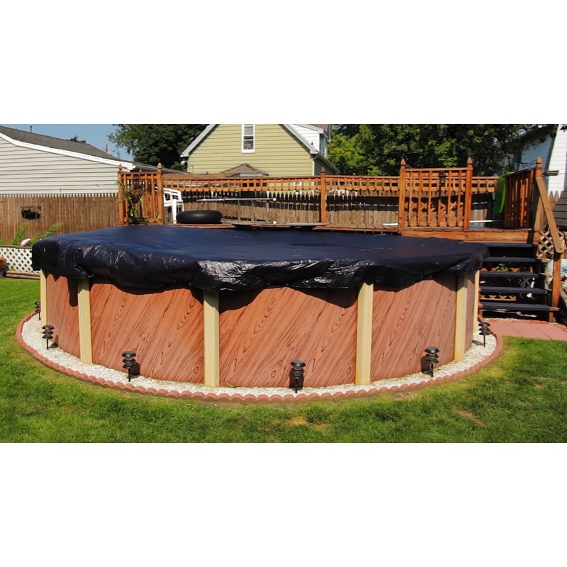 Buffalo Blizzard 21 ft Round Pool Cover | Deluxe Above