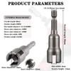 2 PCS Nut Driver Wing Nut Driver Drill Bit Socket