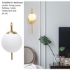 Nordic Modern E27 Glass Ball LED Wall Light Frosted Texture