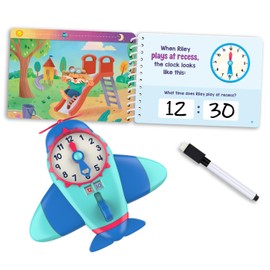 Educational Insights Time to Learn Telling Time Activity Set - Toy Learning Clock for Kids, Practice How to Tell Times on Analog Clocks, Fun Time Management Game & Classroom Teaching Resource, Ages 6+