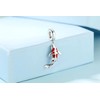 Qings Koi Carp Lucky Red Fish Charm Grain Bead 925