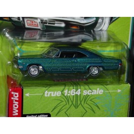 AUTO WORLD 1966 66 CHEVY IMPALA SS CUSTOM LOWRIDER CAR -Aqua MIJO LIMITED, MIP