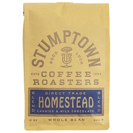 Stumptown Coffee Roasters Homestead Blend Whole Bean Coffee, 12 Ounce Bag, Flavor Notes of Milk Chocolate, Cherry and Orange
