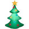 Gemmy Christmas Airblown Inflatable Tree, 4 ft Tall, Multi