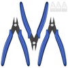 Riloventa 3-Piece Side Cutter Small Set, Wire Cutter Angled, Model