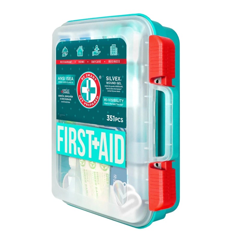 ANSI Be Smart Get Prepared First Aid Kit OSHA/ANSI Compliant,