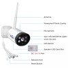 Hiseeu 3MP Wireless Wifi Security Camera 2-Way Audio Outdoor IP65