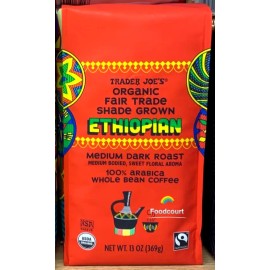 Trader Joe's 2 Packs Trader Joe's Organic Fair Trade Shade Grown Ethiopian Coffee 13 oz Each