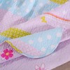 Greenland Home Polka Dot Stripe Quilt Set, Queen, Pink