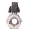 DuraChoice 1/4" Mini Brass Ball Valve - Chrome Plated Female