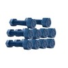 4 Inch Blue Teflon Coated Stud and Hex Nut, B7