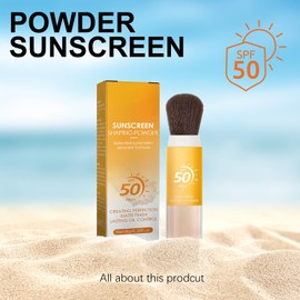 LFCFBH 2PCS SPF 50 Mineral Powder Sunscreen for Scalp, Powder for Face Oil Control, Lasting Lightweight Breathable