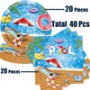 ZHENTAO 40Pcs End of School Pool Party Plates and Napkins,