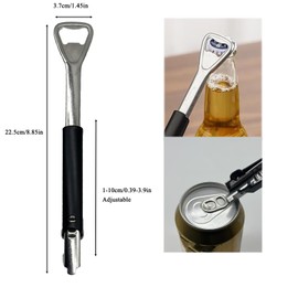 Adjustable Jar Opener for Weak Hands, Effortless Ar-thritis Jar Opener, Stainless Steel Jar Openers for Seniors,Manual Lid Gripper Opener and Bottle Opener Tool(2 PCS)…