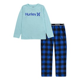Hurley Boys' Pajama 2-Piece Set, Game Royal, 6