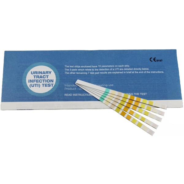 10 x Urine Infection Test Strips UTI Testing Sticks, Nitrite,