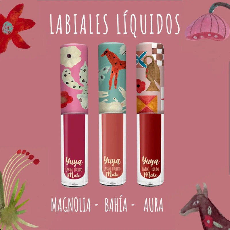 Set Labiales Yuya Líquidos Mate Multicolor Larga Duración 3 Piezas
