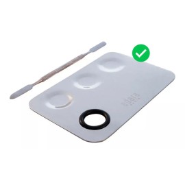 Adara Kit 6 Plate Makeup Mixing Palette Spatula Adara Paris Pro