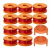 12 Packs Replacement Grass Trimmer Spool Works with Worx WG180