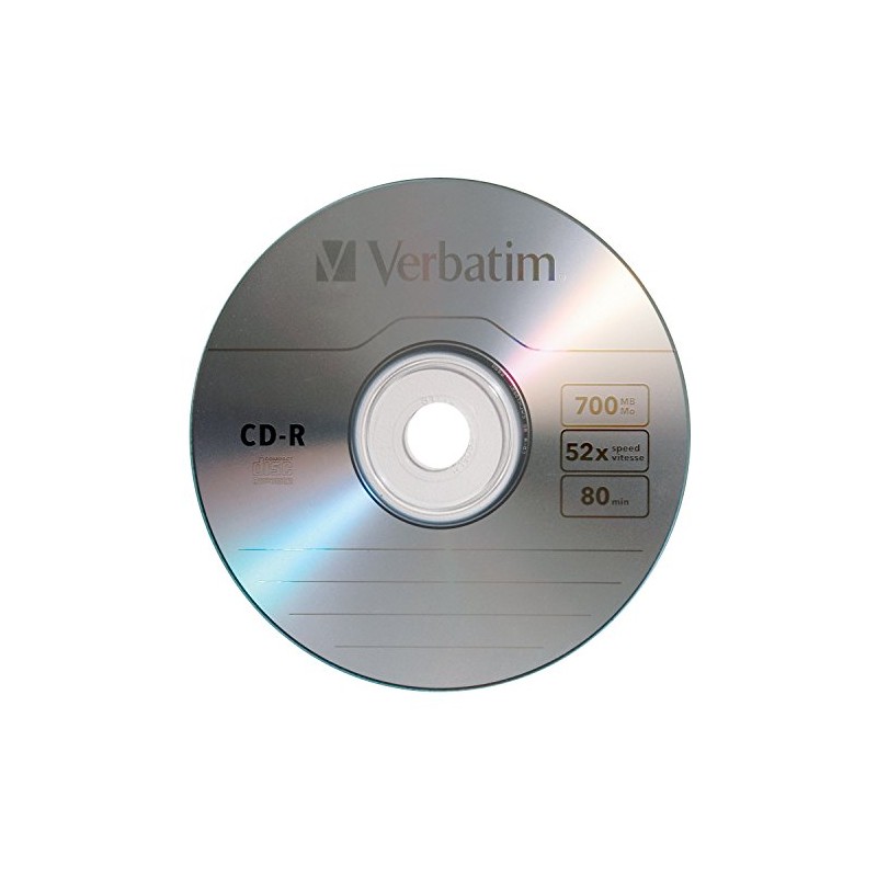Verbatim 96298 CD-R 80Min/700MB, 52X, 1 Unidad