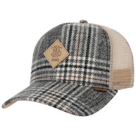 Djinns - Check Tweed Trucker Cap Mesh Cap Hat Cap Hat Caps, camel