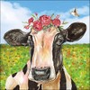 Ambiente Serviette Lunch 33 x 33 cm Mia Cow Black