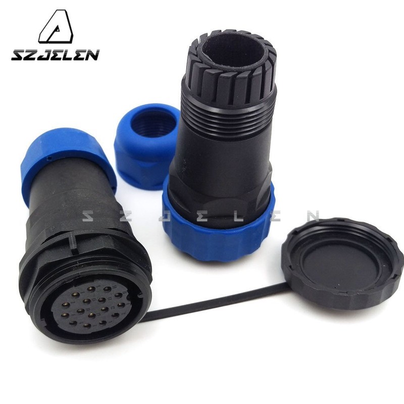 SZJELEN SD28 28MM 16Pin Pair Aviation Cable Connector Plug Socket,Waterproof