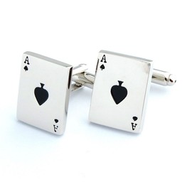 Salutto Men's Poker Cufflinks with Gift Box