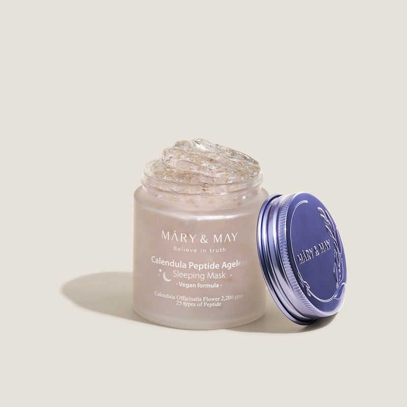 Marien May 마리엔메이 비건 카렌듈라 펩타이드 에이지리스 슬리핑 마스크 110g