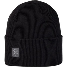 Crossknit Beanie Sol, Black, One Size